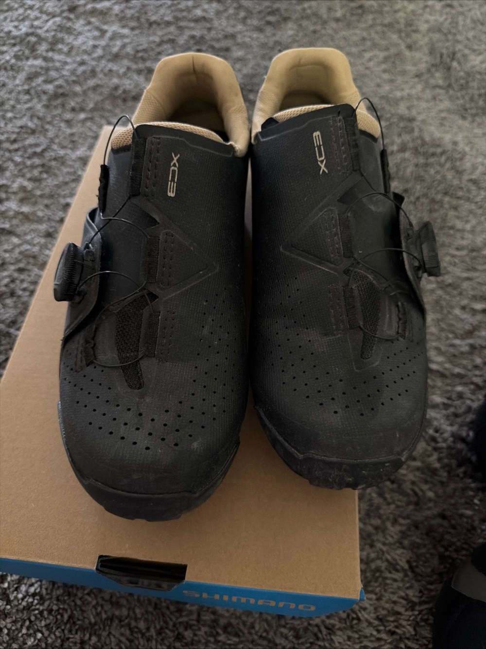 Shimano XC3 Black and Tan Men's Cycling Shoes